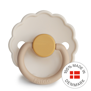 FRIGG Daisy - Round Silicone Pacifier - Chamomile 